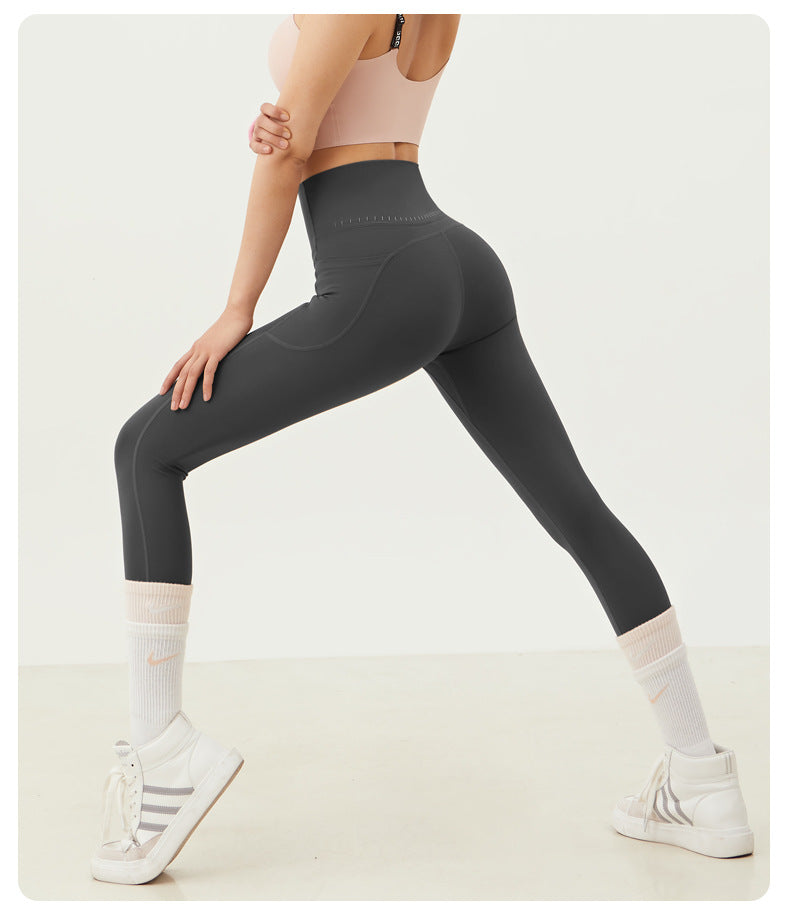 Quick Dry High Waist Yoga Leggings w/Pockets
