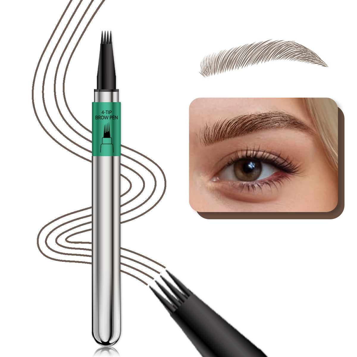 Smudge Resistant Natural Brow Eyebrow Pen