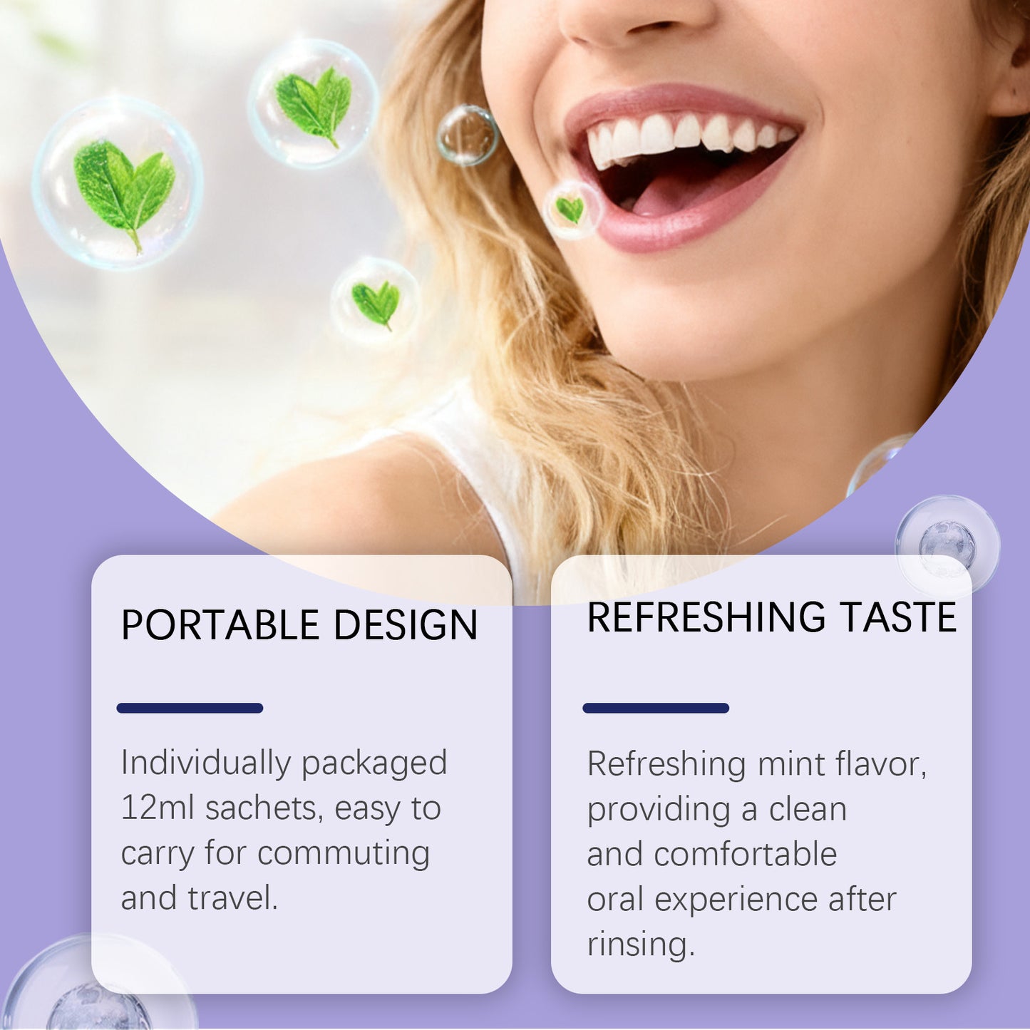 Purple Mint Pocket Mouthwash