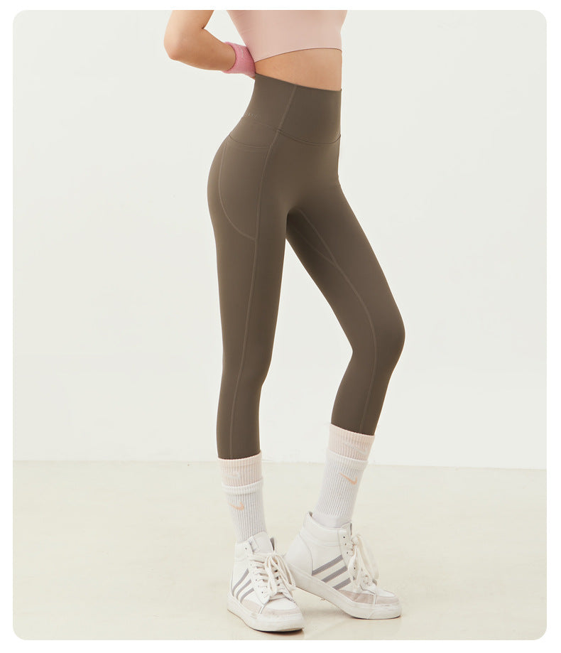 Quick Dry High Waist Yoga Leggings w/Pockets