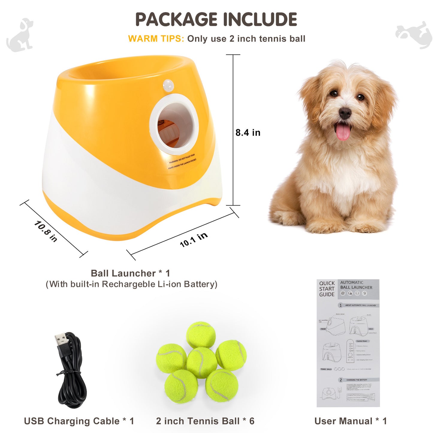 Fetch Pilot Automatic Dog Ball Launcher Toy