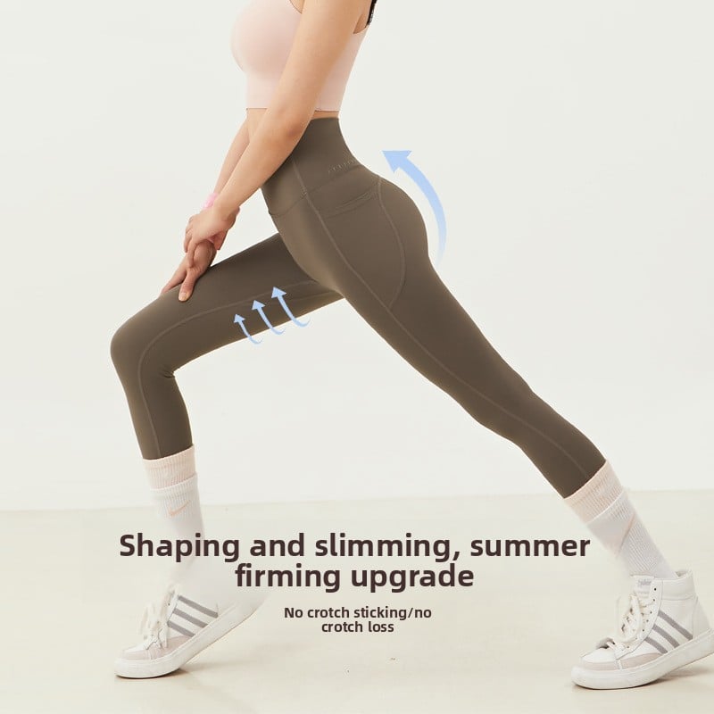 Quick Dry High Waist Yoga Leggings w/Pockets