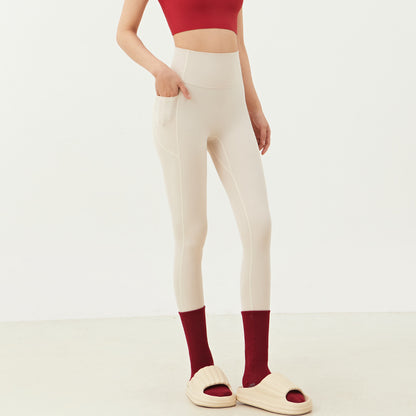 Quick Dry High Waist Yoga Leggings w/Pockets