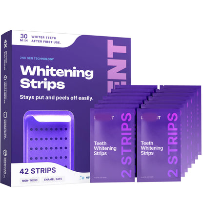 Purple Whitening Teeth Strips (42 Strips)