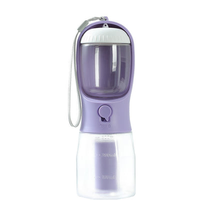 Portable 3-in-1 Pet Water and Food Bottle