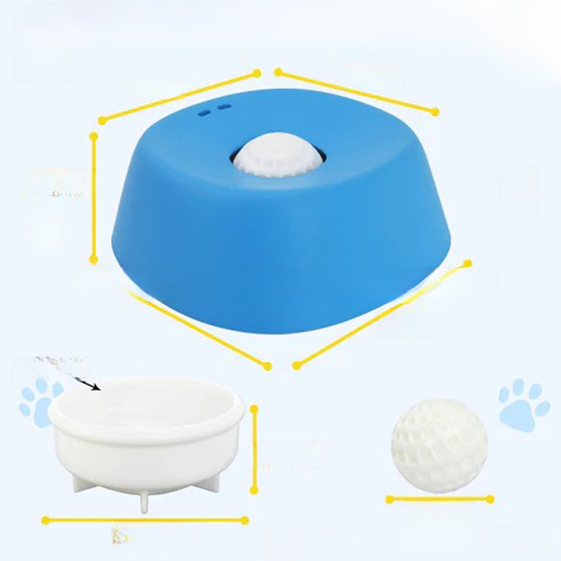 Nibble Roll Slow Lick Feeder Bowl