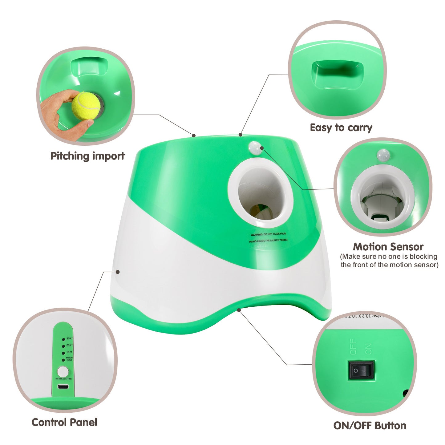 Fetch Pilot Automatic Dog Ball Launcher Toy