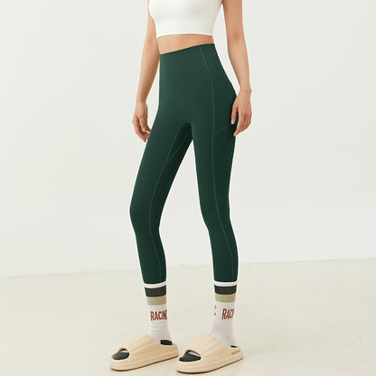 Quick Dry High Waist Yoga Leggings w/Pockets