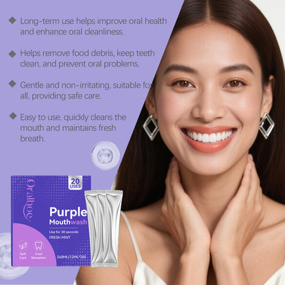 Purple Mint Pocket Mouthwash