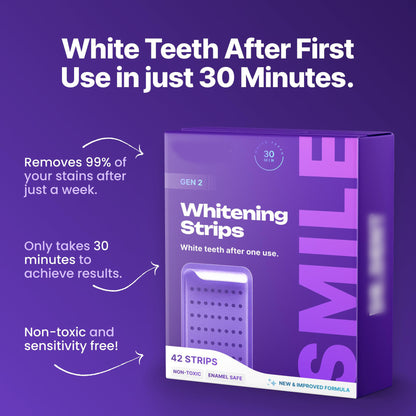 Purple Whitening Teeth Strips (42 Strips)