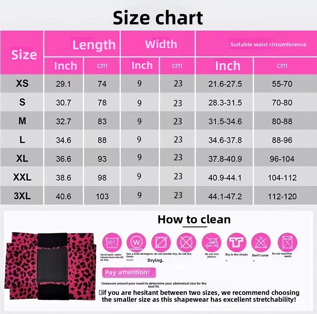 Elastic Flex Fit Adjustable Waist Trainer Fitness Belt